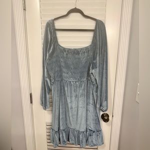 Lauren Conrad 3x Plus, Long Sleeve Smocked Dress
